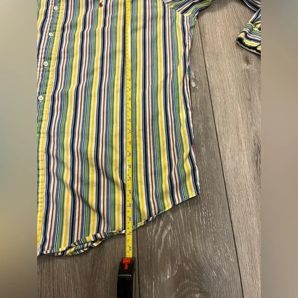 Vintage Ralph Lauren Stripe Classic fit Dress Shirt 100% Cotton XL - Picture 7 of 7